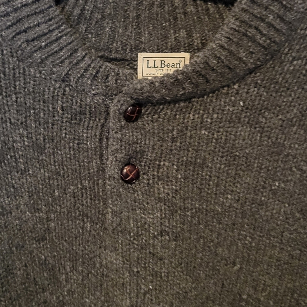 Men's LL Bean Large - Tall wool sweater